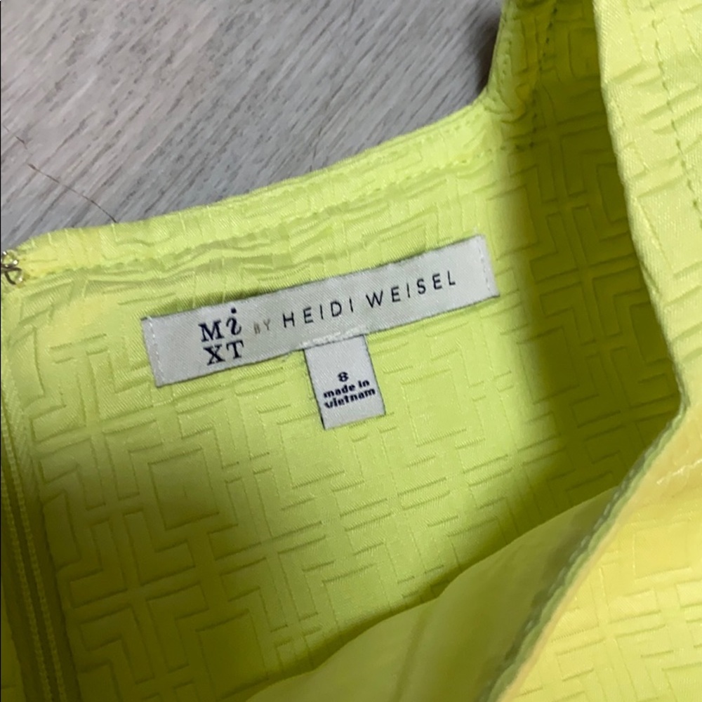 MiXT Heidi Weisel A-line mint green sleeveless textured Pocket Dress Size 8 | M - Picture 2 of 4